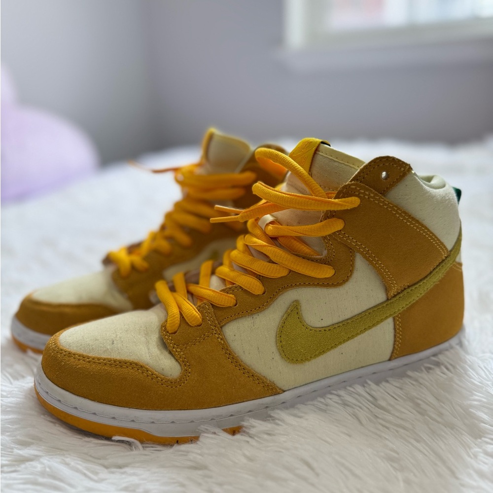 Nike Dunk SB High-Top Sneakers - pineapple model Orange and Cream - Picture 3 of 10